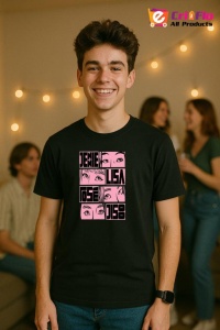Tricou barbat Kpop cu trupa JENNE 2 music Coreean 222 - Img 8
