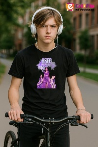 Tricou barbat Kpop cu trupa JISSO PURPLE music Coreean 238 - Img 9