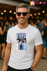 Tricou barbat Kpop cu trupa JUNGKOOK music Coreean 240 - Img 4