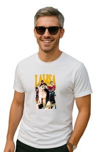 Tricou barbat Kpop cu trupa LALISA BLACK PINK music Coreean 252 - Img 2