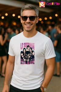 Tricou barbat Kpop cu trupa LE SSERAFIM music Coreean 253 - Img 4