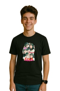Tricou barbat Kpop cu trupa LISA 4 music Coreean 257 - Img 3
