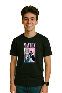 Tricou barbat Kpop cu trupa NAYEON music Coreean 275 - Img 2