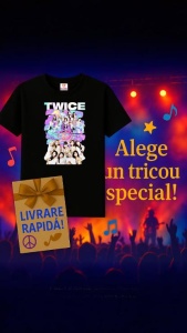 Tricou barbat Kpop cu trupa TWICE 10 music Coreean 295 - Img 10
