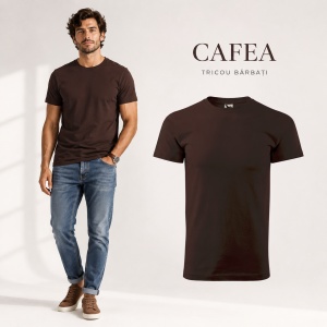 Tricou bărbat Malfini Basic Clasic, 100% bumbac, 160 g/m², guler rotund, 48 de culori, mărimi XS–5XL - Img 45