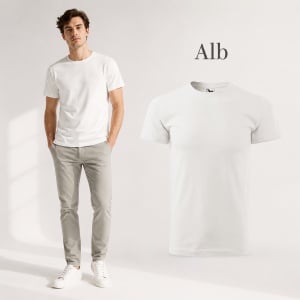 Tricou bărbat Malfini Basic Clasic, 100% bumbac, 160 g/m², guler rotund, 48 de culori, mărimi XS–5XL - Img 55