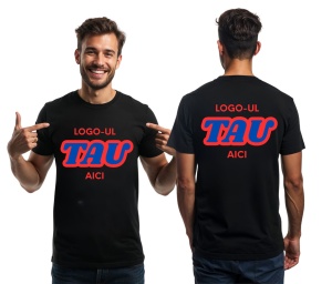 Tricou barbat personalizat cu logo-ul companiei - Fata + Spate - Img 2