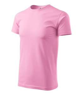Tricou pentru barbati basic din bumbac de culoare roz