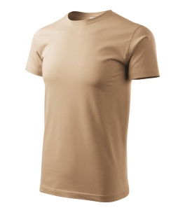 Tricou pentru barbati basic din bumbac de culoare nisip