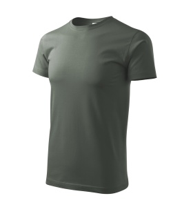 Tricou pentru barbati basic din bumbac de culoare gri ardezie