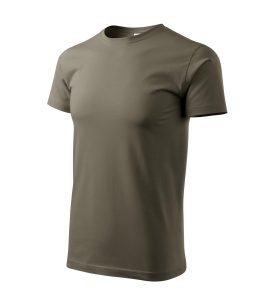 Tricou pentru barbati basic din bumbac de culoare army