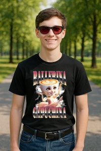 Tricou Barbat Tralalero Tralala cu personajul Humor Gen Z - Img 2
