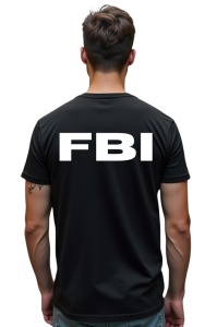 Tricou barbati - FBI - investigație, securitate, ordine, protecție, profesionist, poliție, siguranță, agent, investigator, autoritate