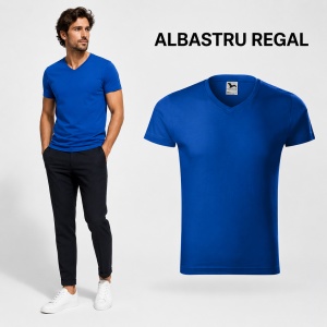 Tricou Bărbați Malfini 146 cu Guler în V, Premium, 100% Bumbac, Slim Fit, 180 g/m², S 3XL, 14 Culori - Img 18