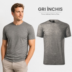 Tricou Bărbați Malfini Merino Rise 157, 100% Lână Merino, 190 g/m², Respirabil, Termoreglare, Slim Fit, Mărimi S-3XL - Img 11