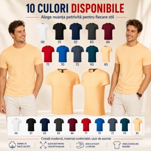 Tricou Bărbați Malfini Premium Action, 95% Bumbac, 5% Elastan, Slim Fit, 180 g/m², Guler Rotund, Mărimi S–3XL, 10 Culori - Img 5