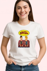 Tricou Beavis and Butthead umor clasic cu doi adolescenti nonconformisti, Copii | Dama | Barbat - Img 4