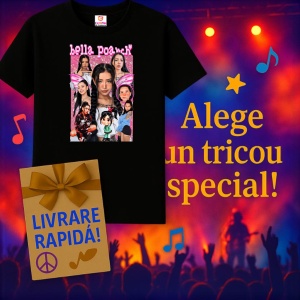Tricou Bella Poarch - Grouped Portrait, muzica Rap, Dama | Barbat | Copii, Culoare Negru - Img 15