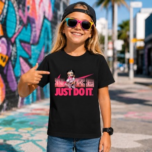 Tricou Betty Boop Pink Glamour Street Style Urban Chic, din bumbac 100%, tricou negru, Copii | Dama | Barbat - Img 7