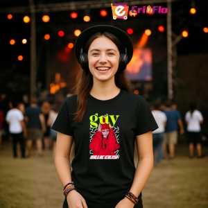 Tricou Billie Eilish - Red Hoodie, muzica Hip-Hop / Trap, Dama | Barbat | Copii, Culoare Negru - Img 5