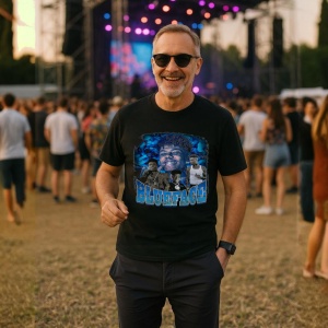 Tricou Blueface - White Duo, muzica Pop / R&B / Reggae, Dama | Barbat | Copii, Culoare Negru - Img 9
