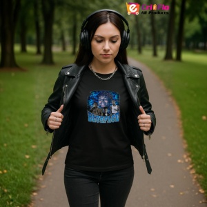 Tricou Blueface - White Duo, muzica Pop / R&B / Reggae, Dama | Barbat | Copii, Culoare Negru - Img 14