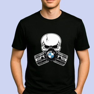 Tricou Bmw Skull Pistons | Unisex Dama si Barbat
