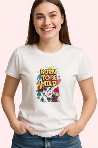 Tricou Born To Be Mild Inghetata Amuzanta, Copii | Dama | Barbat - Img 4