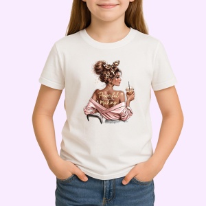 Tricou boss girl powerful woman in the making, boss girl femeie puternica in devenire, Copii | Dama | Barbat - Img 3