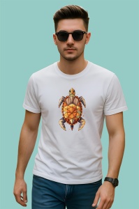 Tricou Broasca Testoasa Geometrie Maronie, Copii | Dama | Barbat - Img 2