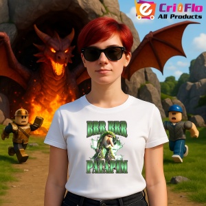 Tricou Brr Brr Patapim Green 2 ** Tralalero Tralala Copii | Dama | Barbat - Img 3