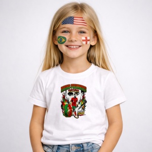 Tricou Bruno Fernandes Portugal World Cup Fifa 2026, din bumbac 100%, tricou alb, Copii | Dama | Barbat - Img 2