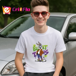 Tricou Bugs Bunny chill vibes cu hoodie și sneakers Copii | Dama | Barbat Barbat - Img 15