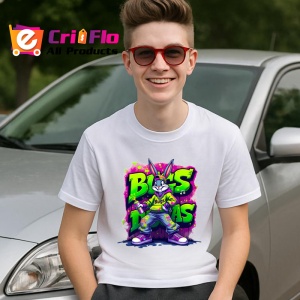 Tricou Bugs Bunny neon pe fundal verde aprins Copii | Dama | Barbat Barbat - Img 5