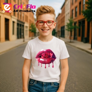 Tricou Buze roz cu trandafir si miere lichida, Lip gloss, Copii | Dama - Img 12