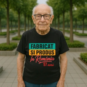 Tricou Cadou Aniversare Bărbat - Model Fabricat si Produs în România XX ani - Img 81