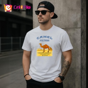 Tricou camel filters tigari clasice design alb turkish american blend, Copii | Dama | Barbat