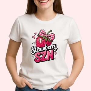 Tricou Capsuna Sezonul capsunilor, Fructe, Copii | Dama - Img 2