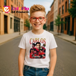Tricou Carlos Sainz Imagine Echipa Ferrari Formula 1, Copii | Dama | Barbat - Img 7