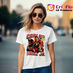 Tricou Carlos Sainz Junior Colaj Formula 1 Imagine Dinamica, Copii | Dama | Barbat - Img 9