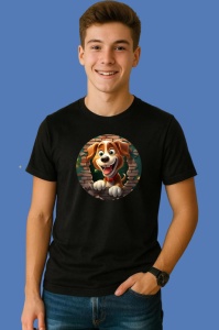 Tricou Catel De Craciun Fericit, din bumbac 100% Copii | Dama | Barbat - Img 2