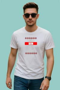 Tricou Cel Mai Bun Fin Traditional, din bumbac 100%, tricou alb, Dama | Barbat - Img 2