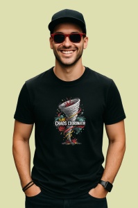 Tricou Chaos Coordinator Tornado Stil, Copii | Dama | Barbat, culoare negru