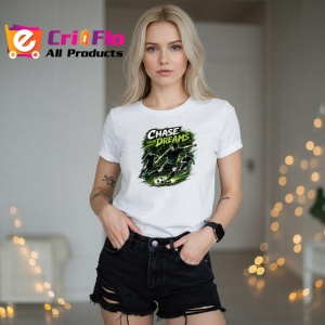 Tricou Chase Your Dreams Fotbalist Sub Lumina Lunii, din bumbac 100% , tricou alb pentru Copii | Dama | Barbat - Img 7