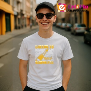 Tricou Cheers To New Beginnings Sticla Sampanie, din bumbac 100% , tricou alb pentru Dama | Barbat - Img 7