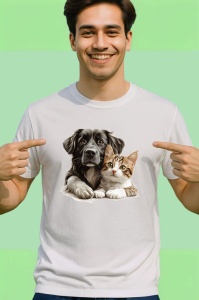 Tricou Ciobanesc Romanesc si pisica roscata legatura calda Copii | Dama | Barbat Barbat - Img 2
