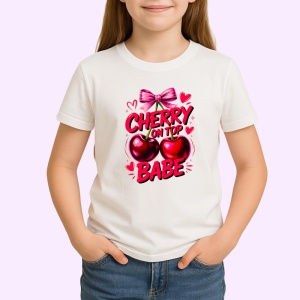 Tricou Cireasa in varf, baby, Fructe, Copii | Dama