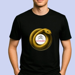 Tricou Citroen Sarpe Galben Asteptand Sa Atace | Unisex Dama si Barbat