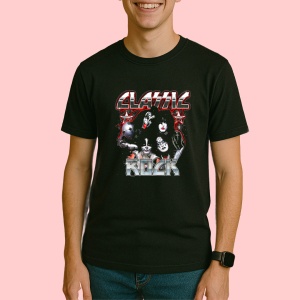 Tricou Classic Rock - Star Collage, muzica Hip-Hop / Alternative Rap, Dama | Barbat | Copii, Culoare Negru - Img 3