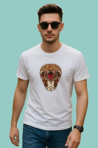 Tricou Cobra Ser Rosu Cu Colti, Copii | Dama | Barbat - Img 2